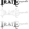 I.R.A.T.E - "Ride Till I Die" Logo - 24" Windshield Decal